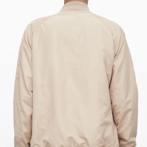 Profound Aesthetic Aeronautics Nylon Flight Jacket in Light Cream Size Small UGC - Picture 15 of 16
